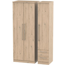 Sherwood 3 Door with 2 Small Drawers Wardrobe